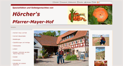 Desktop Screenshot of hoerchers-bauernhof.de
